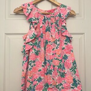 Lilly Pulitzer Ruffled Sleeveless Top